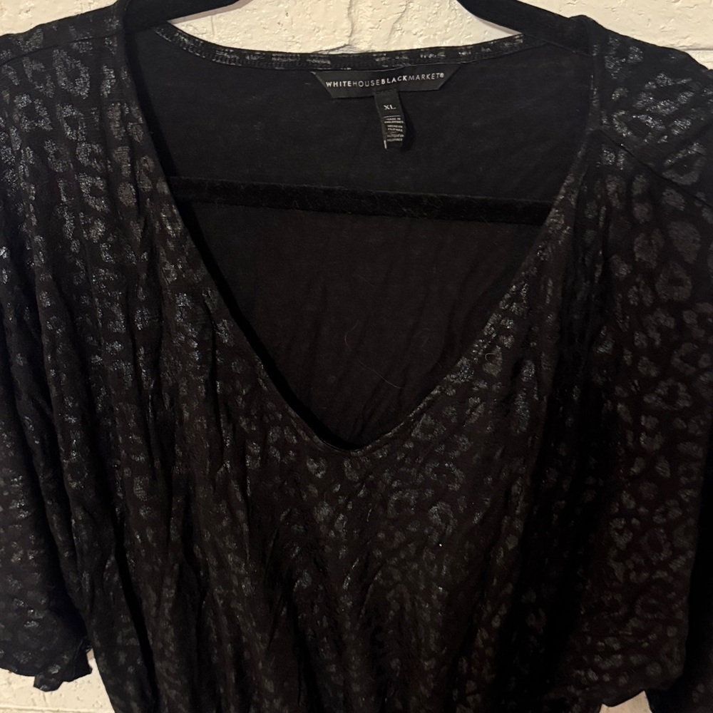 White House Black Market Black Midi Dress - Picture 2 of 6